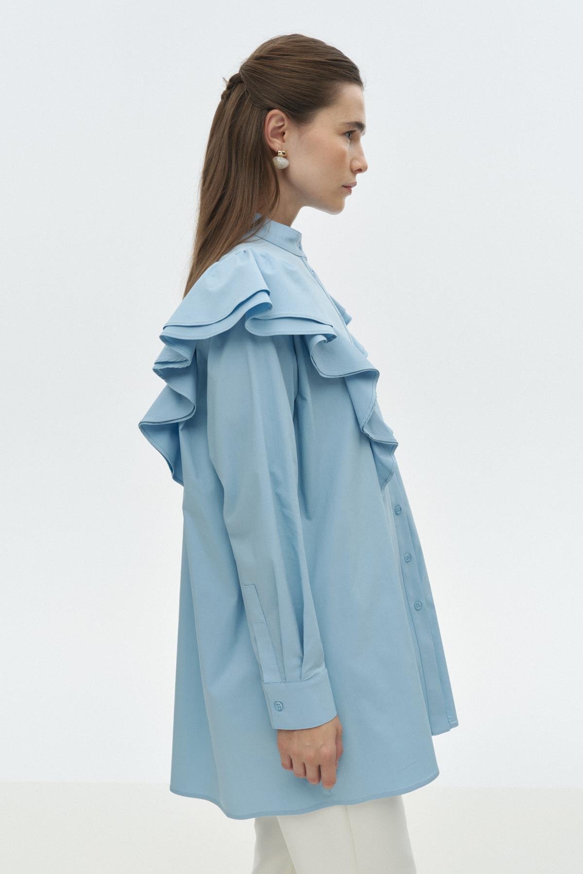 Fırfır Detaylı Gömlek{KATEGORİ}