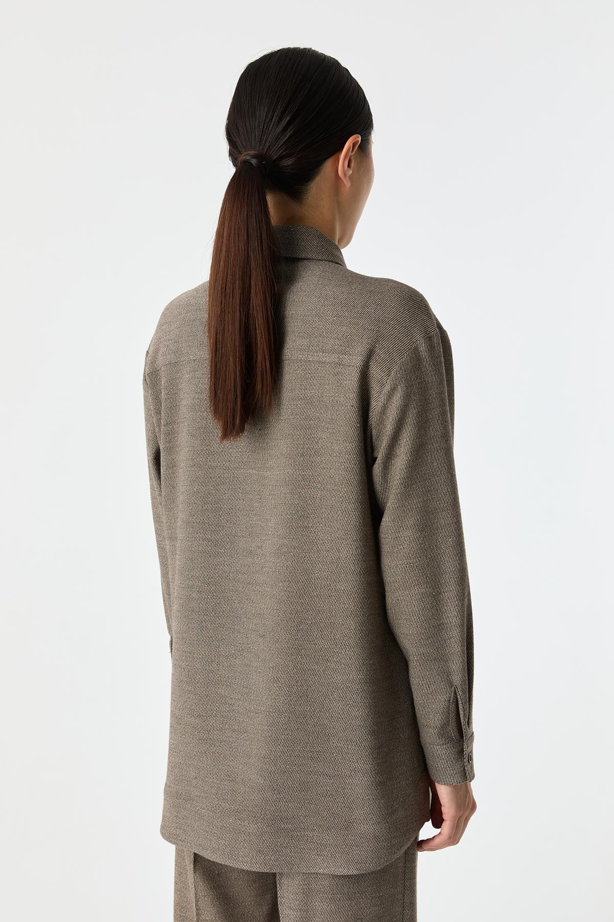 Fiyonklu Gömlek BRONZ BEJ{KATEGORİ}