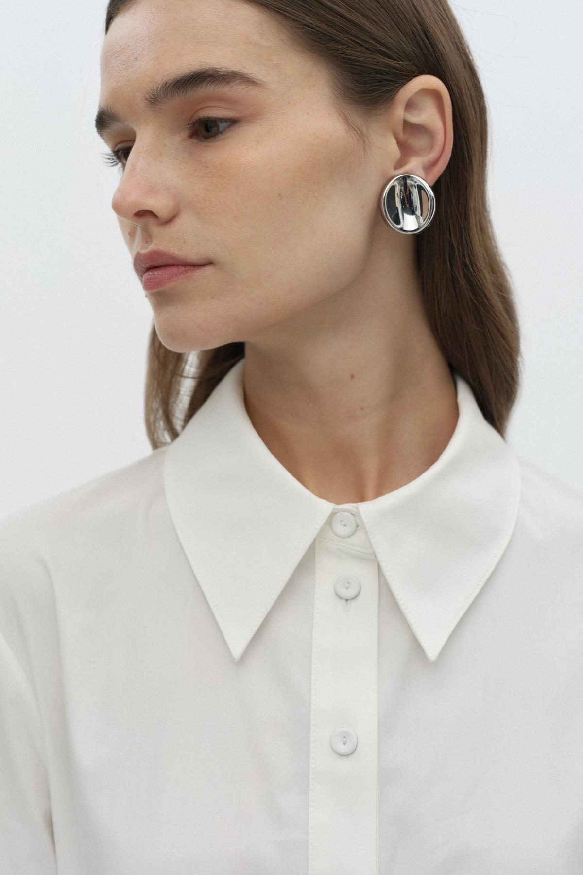 Gode Detaylı Kemerli Elbise BEYAZ{KATEGORİ}