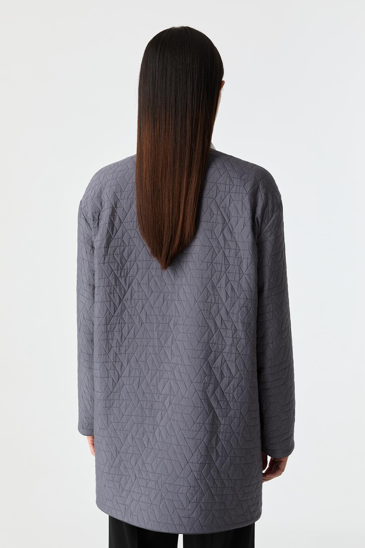 İnce Kapitone Desenli Mont ANTRASİT{KATEGORİ}