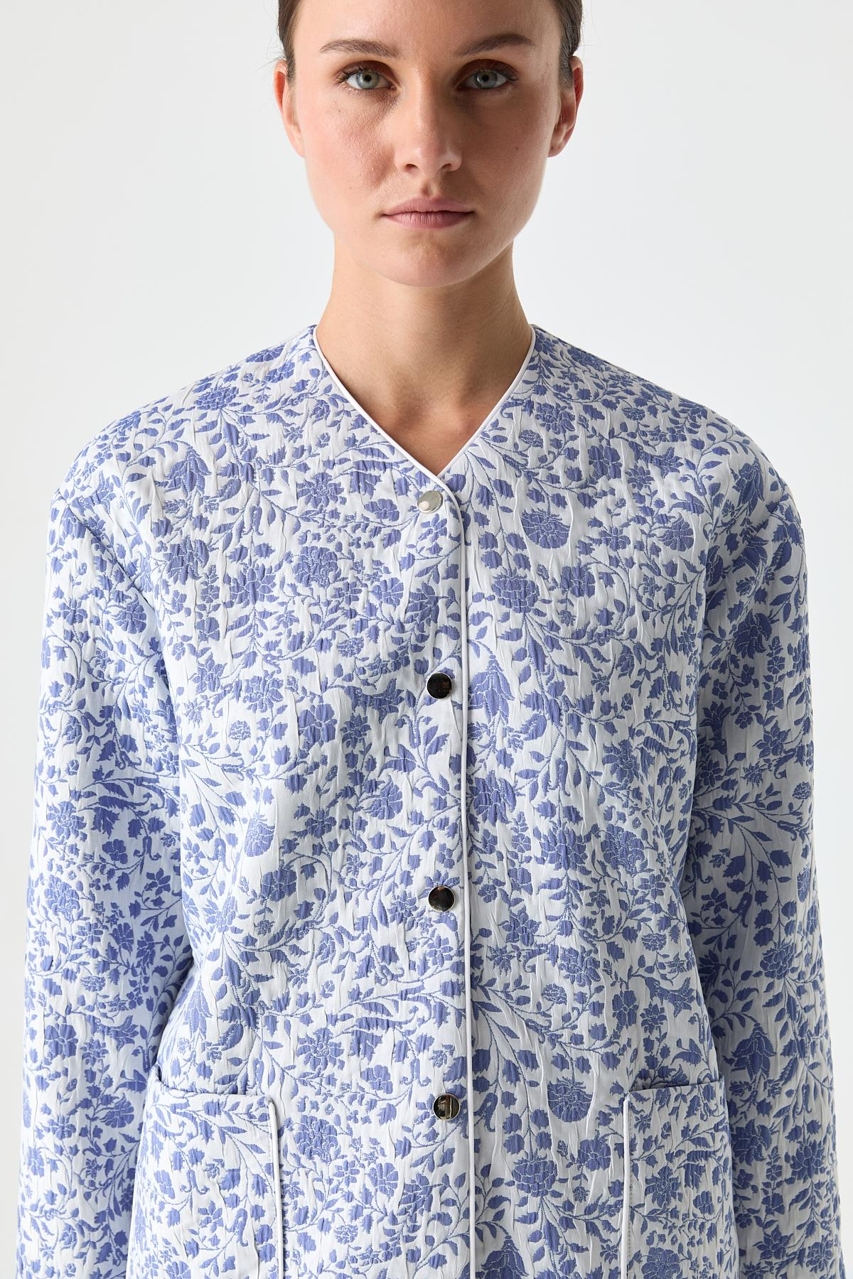 İnce Kapitone Desenli Mont MAVİ{KATEGORİ}