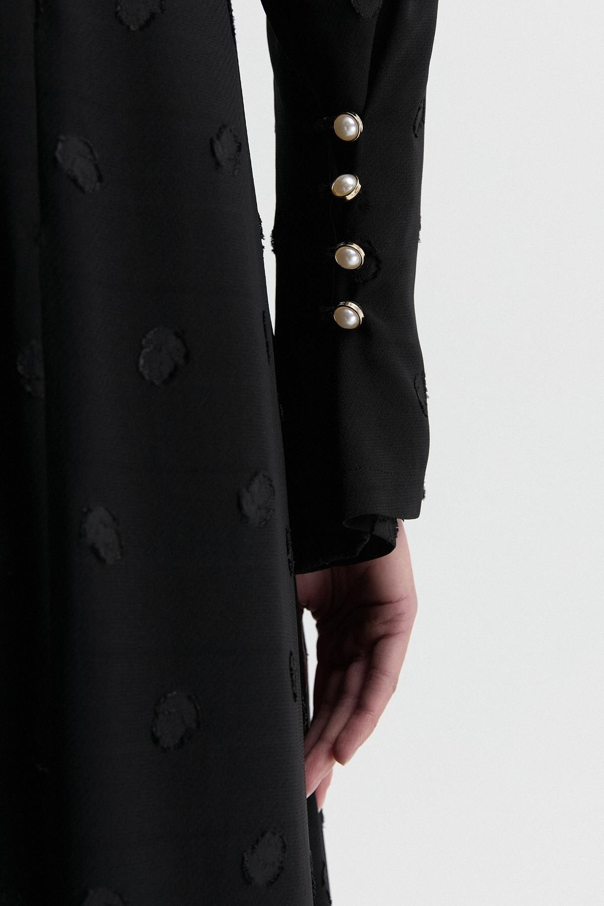 Kabartma Desenli Elbise{KATEGORİ}