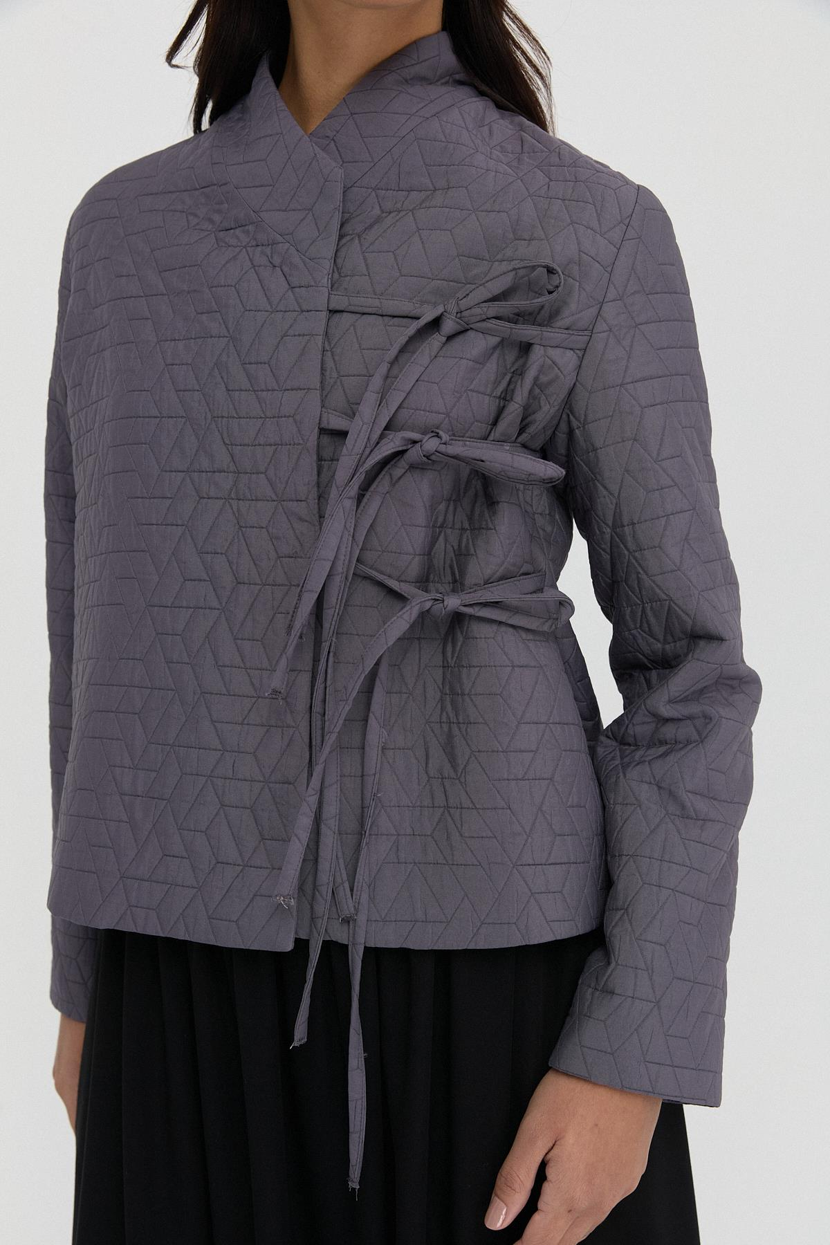 Kabartma Desenli İpli Kimono{KATEGORİ}