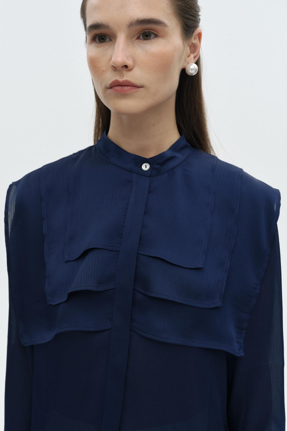 Kare Yakalı Gömlek LACİVERT{KATEGORİ}