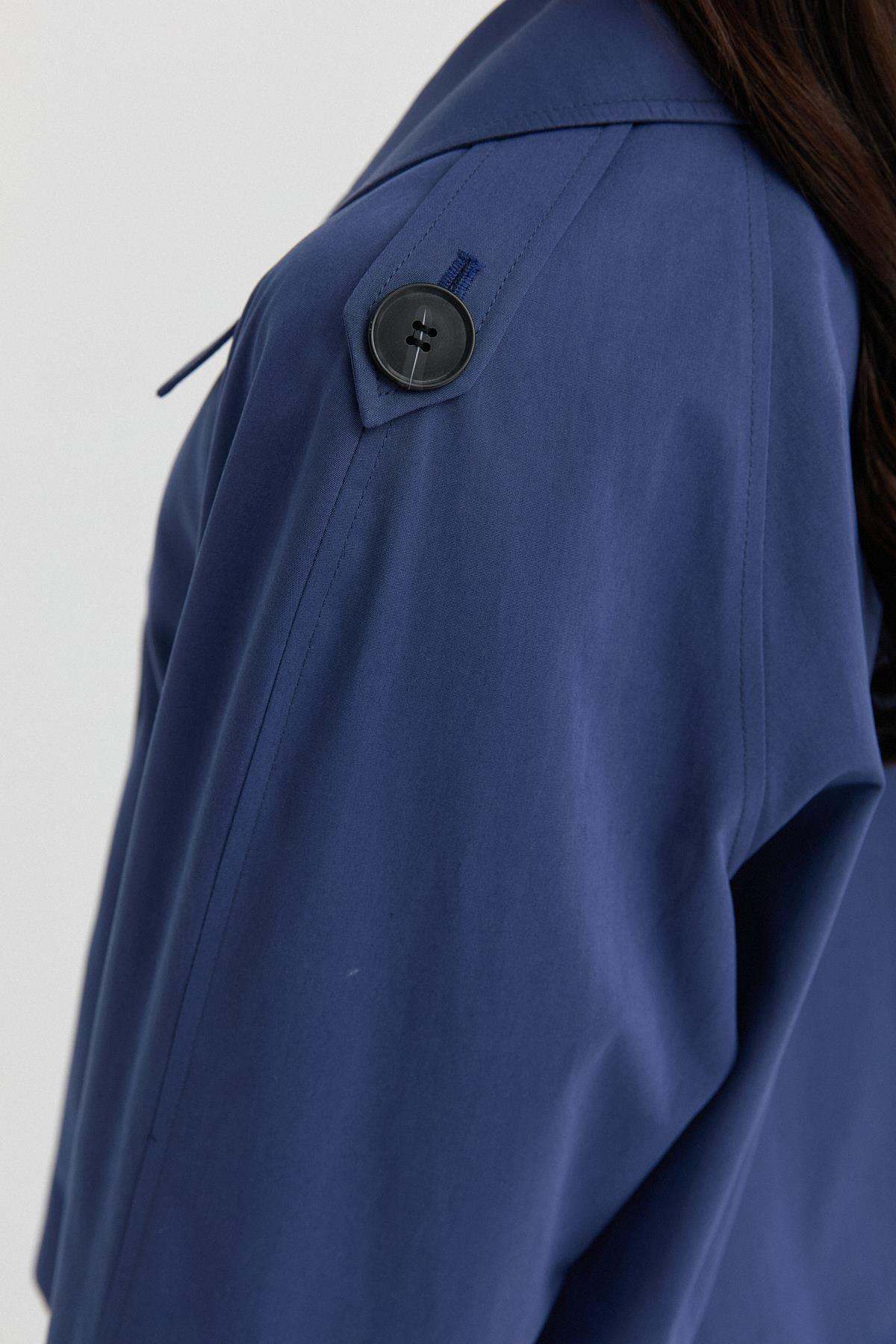 Katlı Yaka Kısa Trençkot{KATEGORİ}