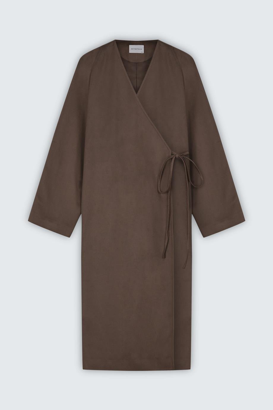 Tie-Front Coat{KATEGORİ}