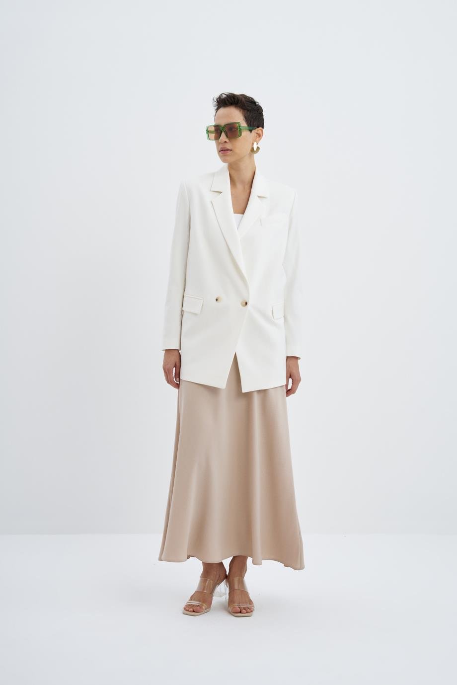 Kruvaze Tasarımlı Blazer{KATEGORİ}