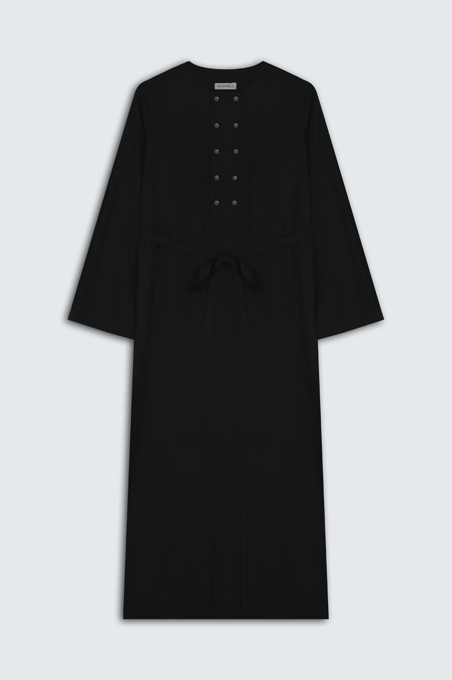 Straight Belted Dress{KATEGORİ}