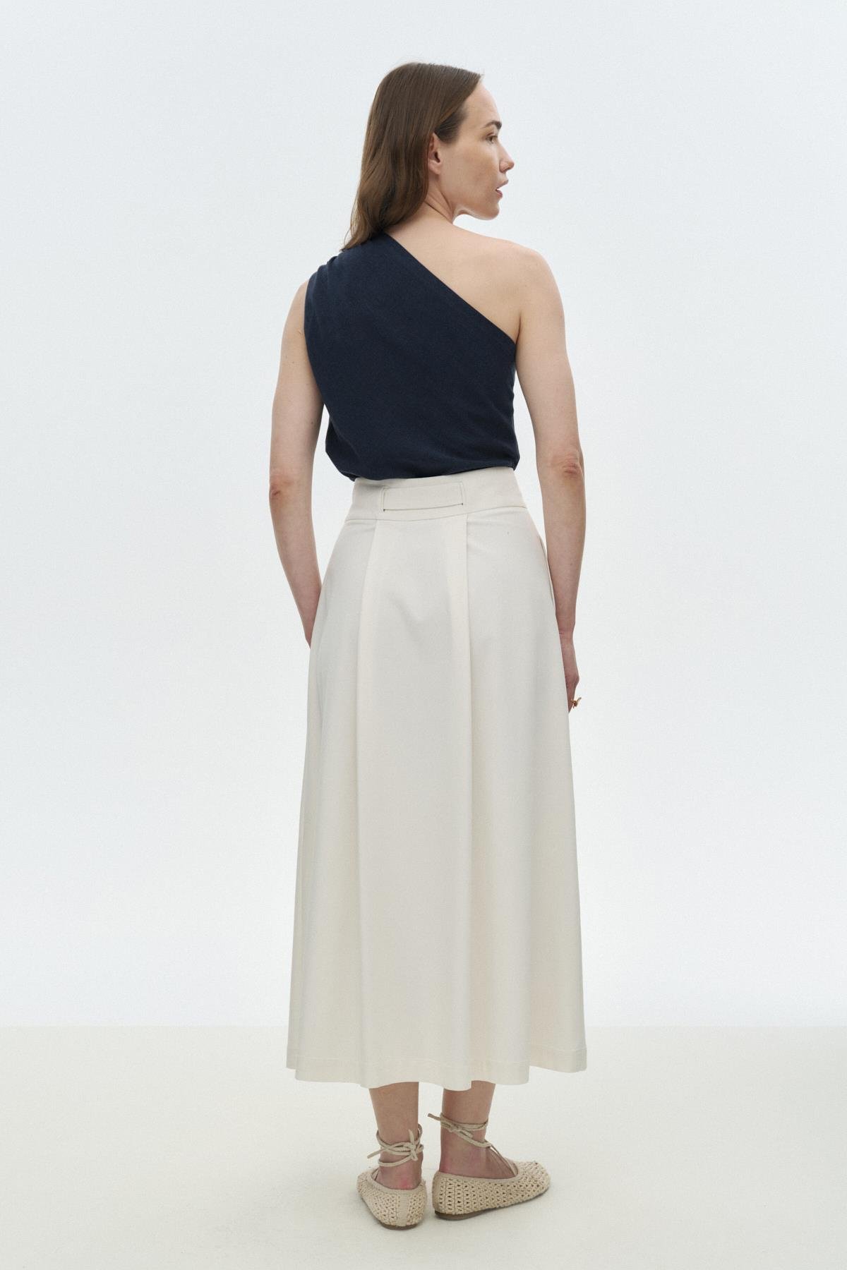 Kuşaklı Spor Etek EKRU{KATEGORİ}