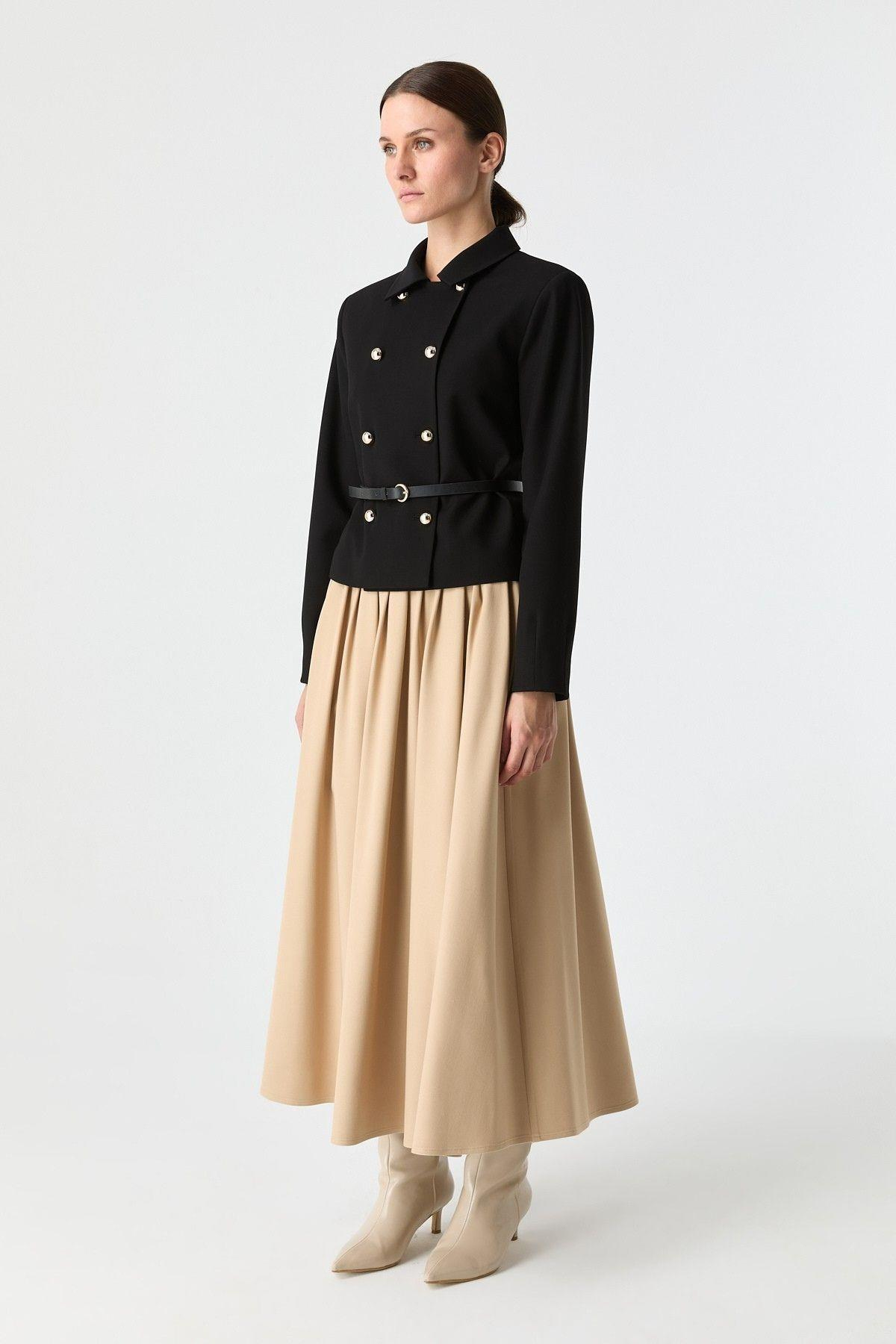 Modern Kesim Kısa Ceket SİYAH{KATEGORİ}