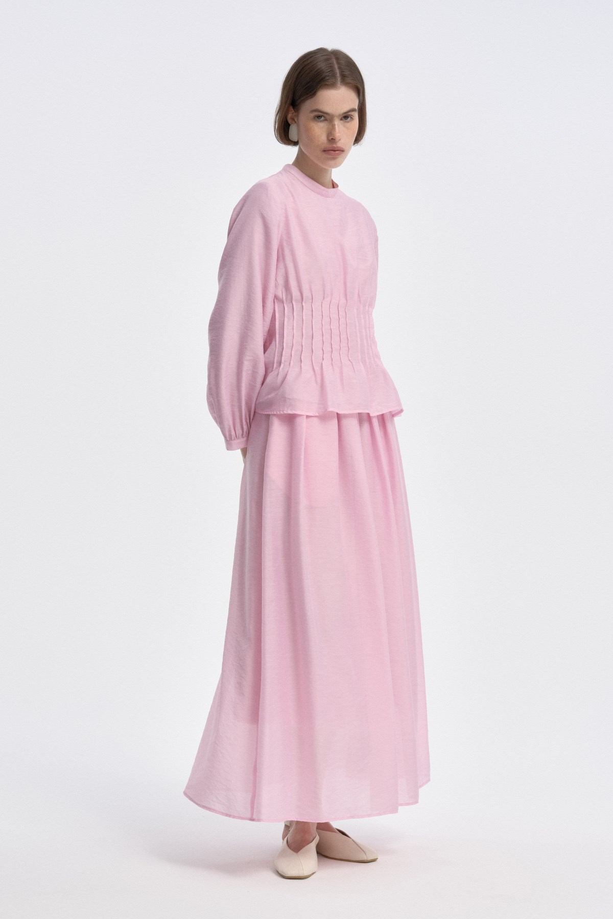 Nervür Detaylı Soft Takım PEMBE{KATEGORİ}