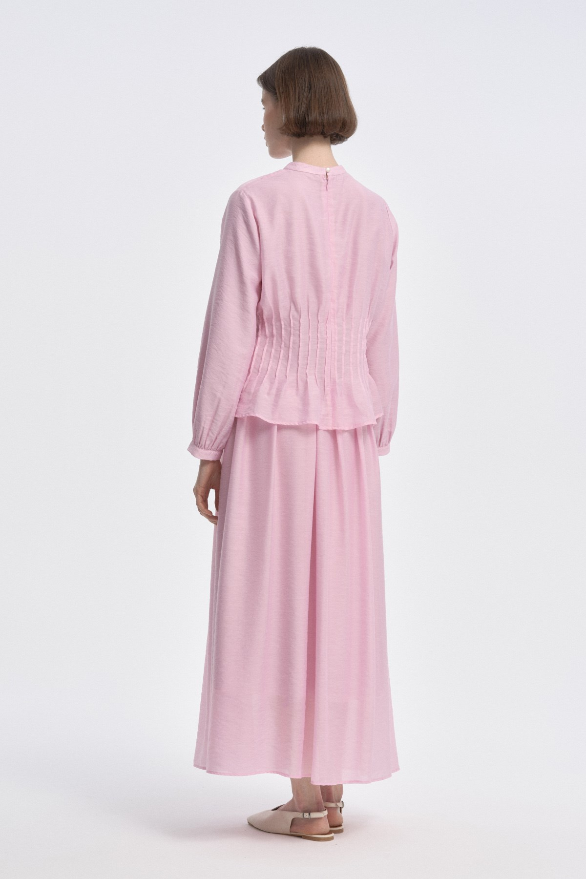 Nervür Detaylı Soft Takım PEMBE{KATEGORİ}