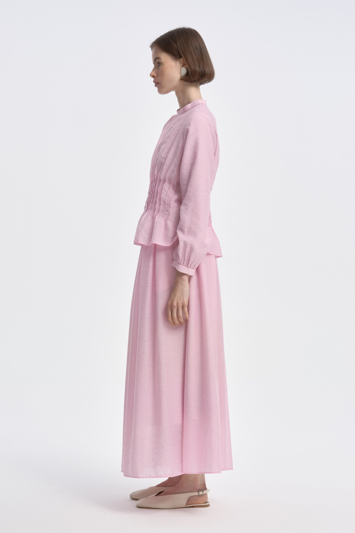 Nervür Detaylı Soft Takım PEMBE{KATEGORİ}