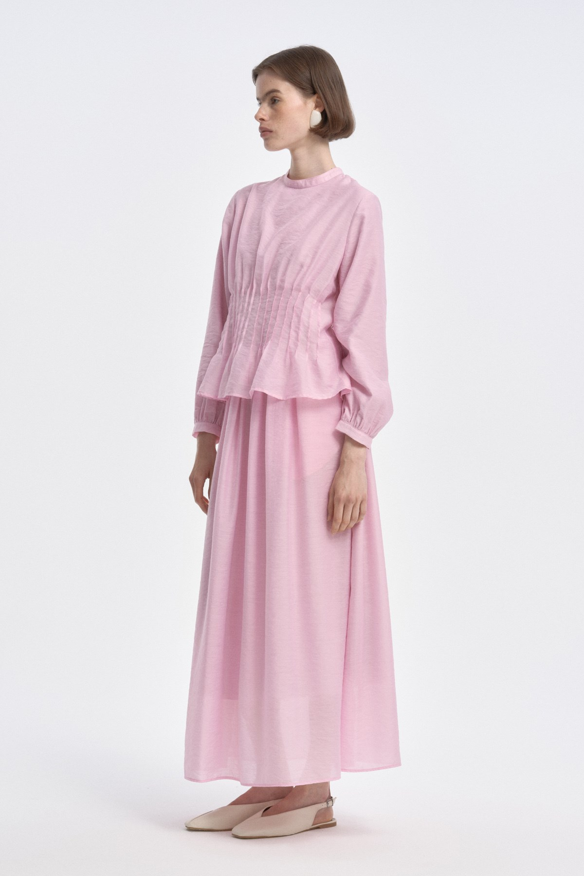 Nervür Detaylı Soft Takım PEMBE{KATEGORİ}