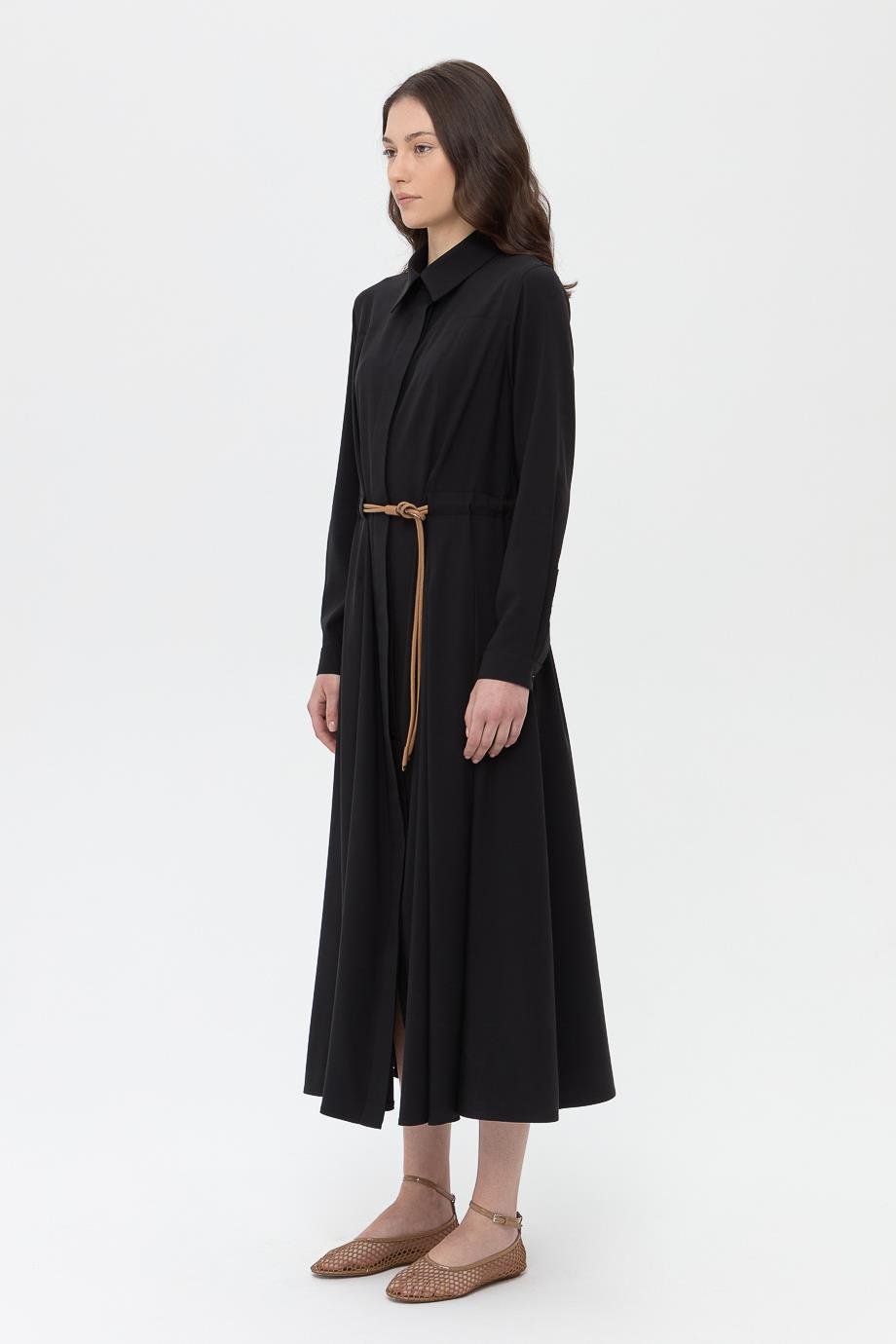 Özel Dikim Kemerli Elbise{KATEGORİ}