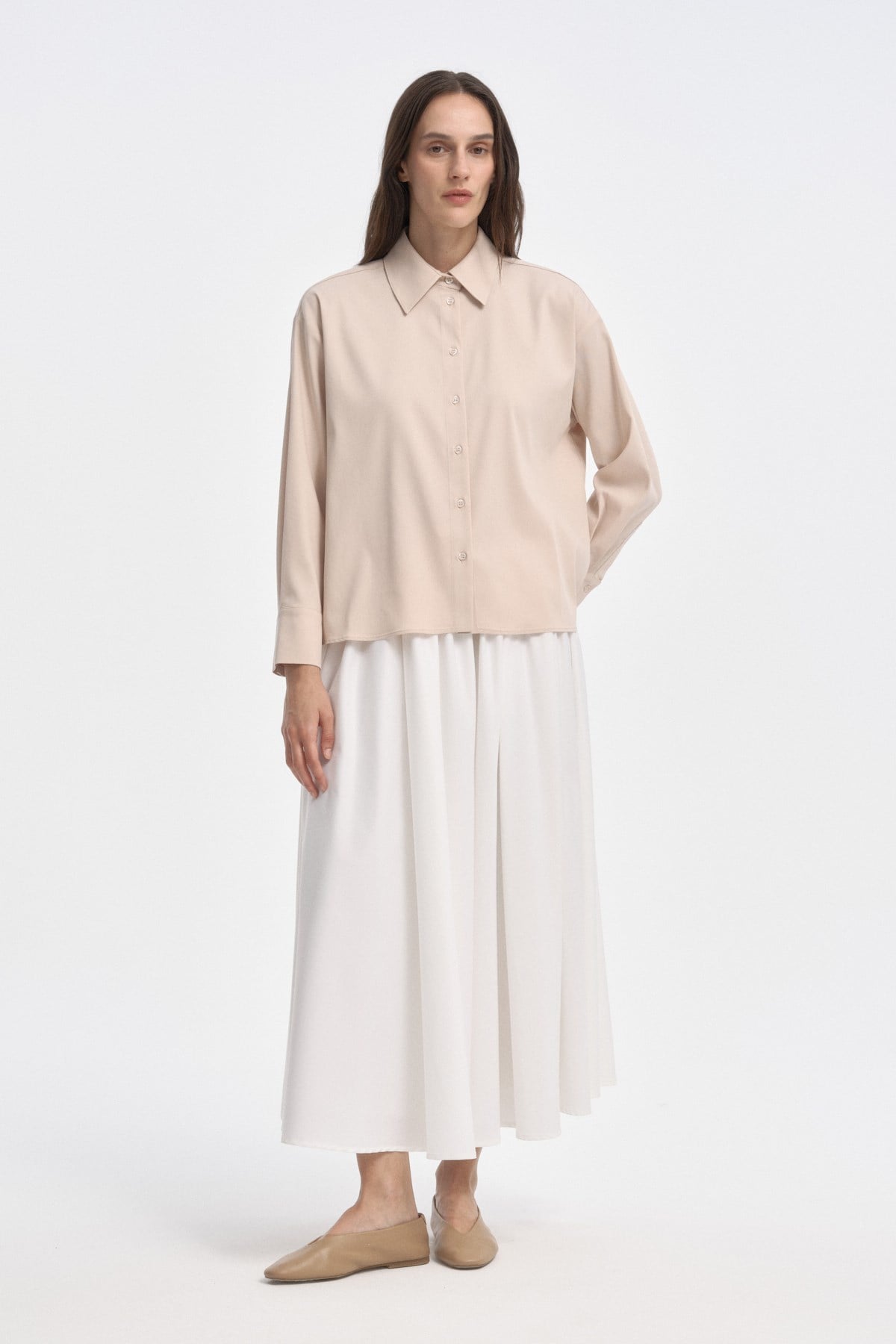 Relaxed Fit Gömlek BEJ{KATEGORİ}