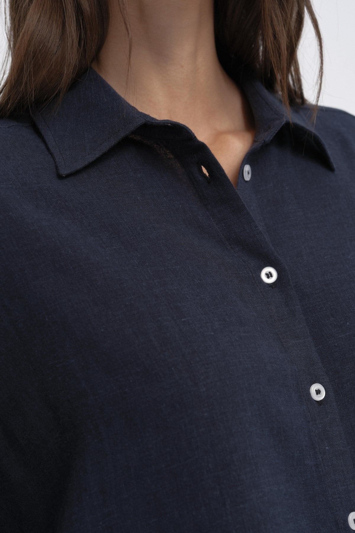 Relaxed Fit Uzun Gömlek KOYU LACİVERT{KATEGORİ}
