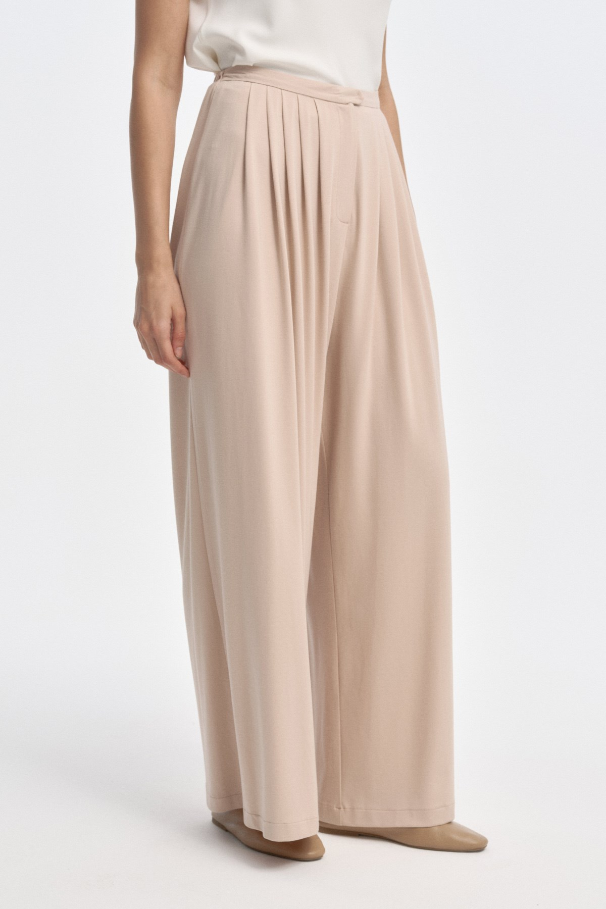 Soft Dokulu Pilili Pantolon BEJ{KATEGORİ}