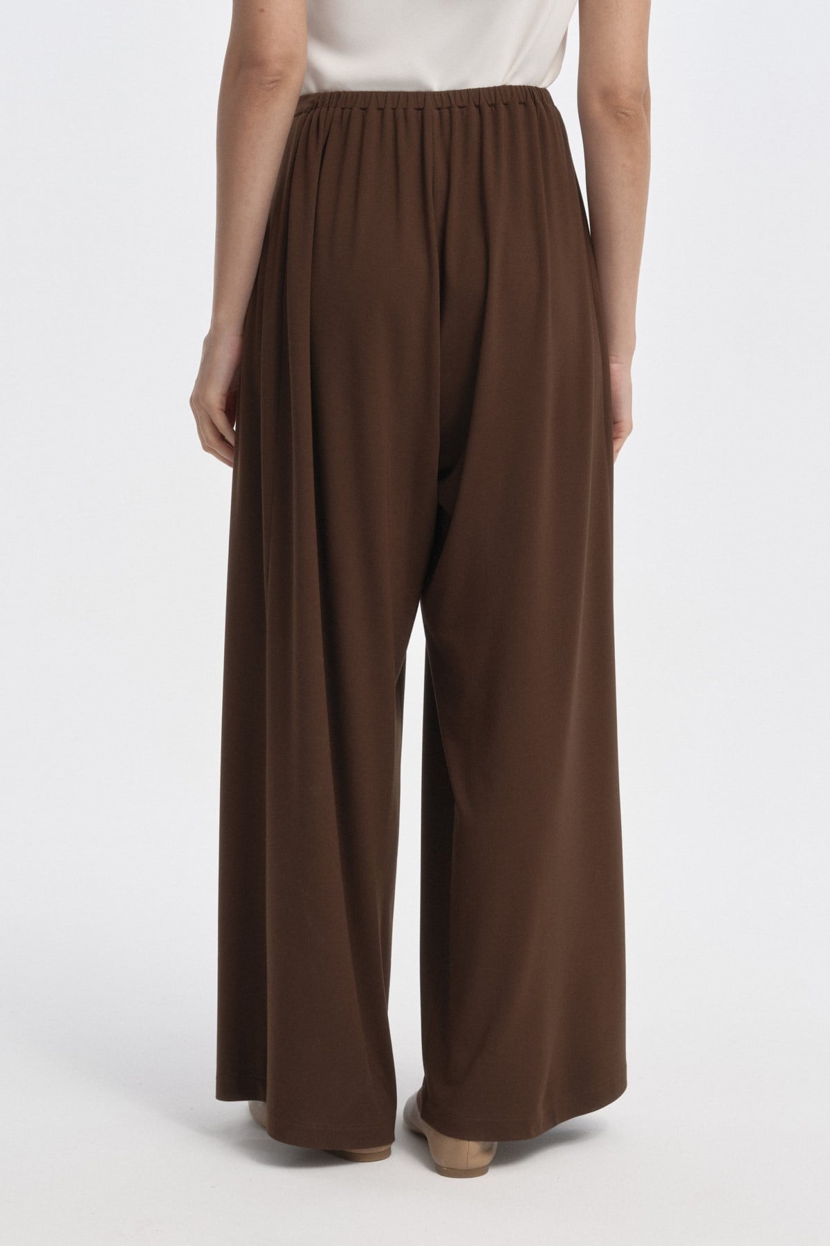 Soft Dokulu Pilili Pantolon KAHVERENGİ{KATEGORİ}