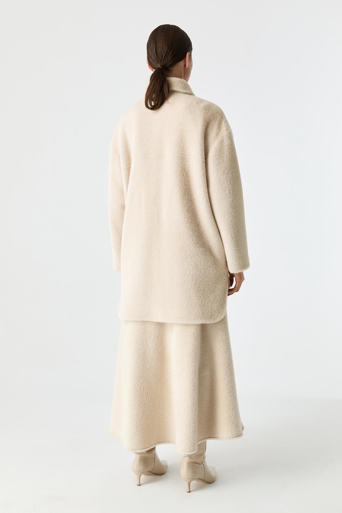 Soft Dokunuşlu Fermuarlı Ceket BEJ{KATEGORİ}