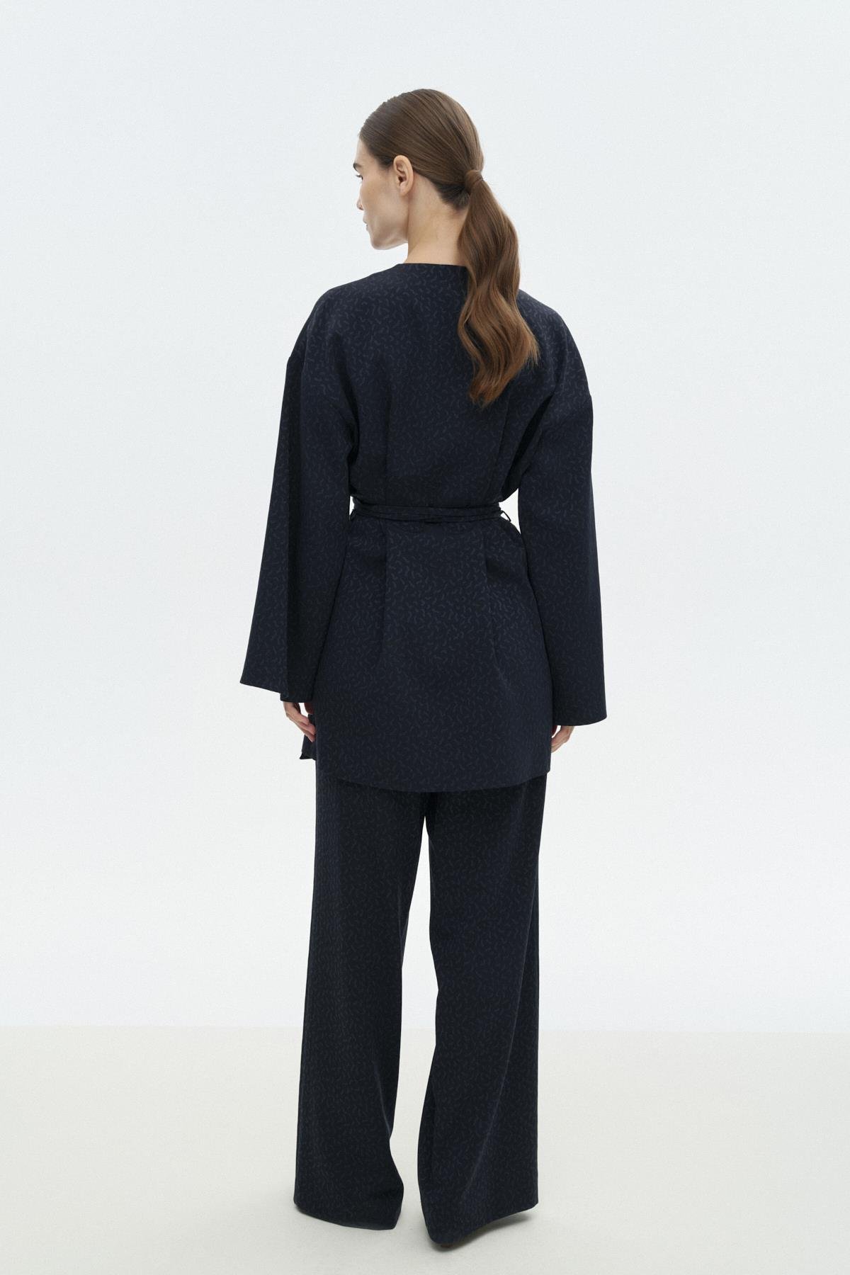 Viskon Kimono Takım LACİVERT{KATEGORİ}