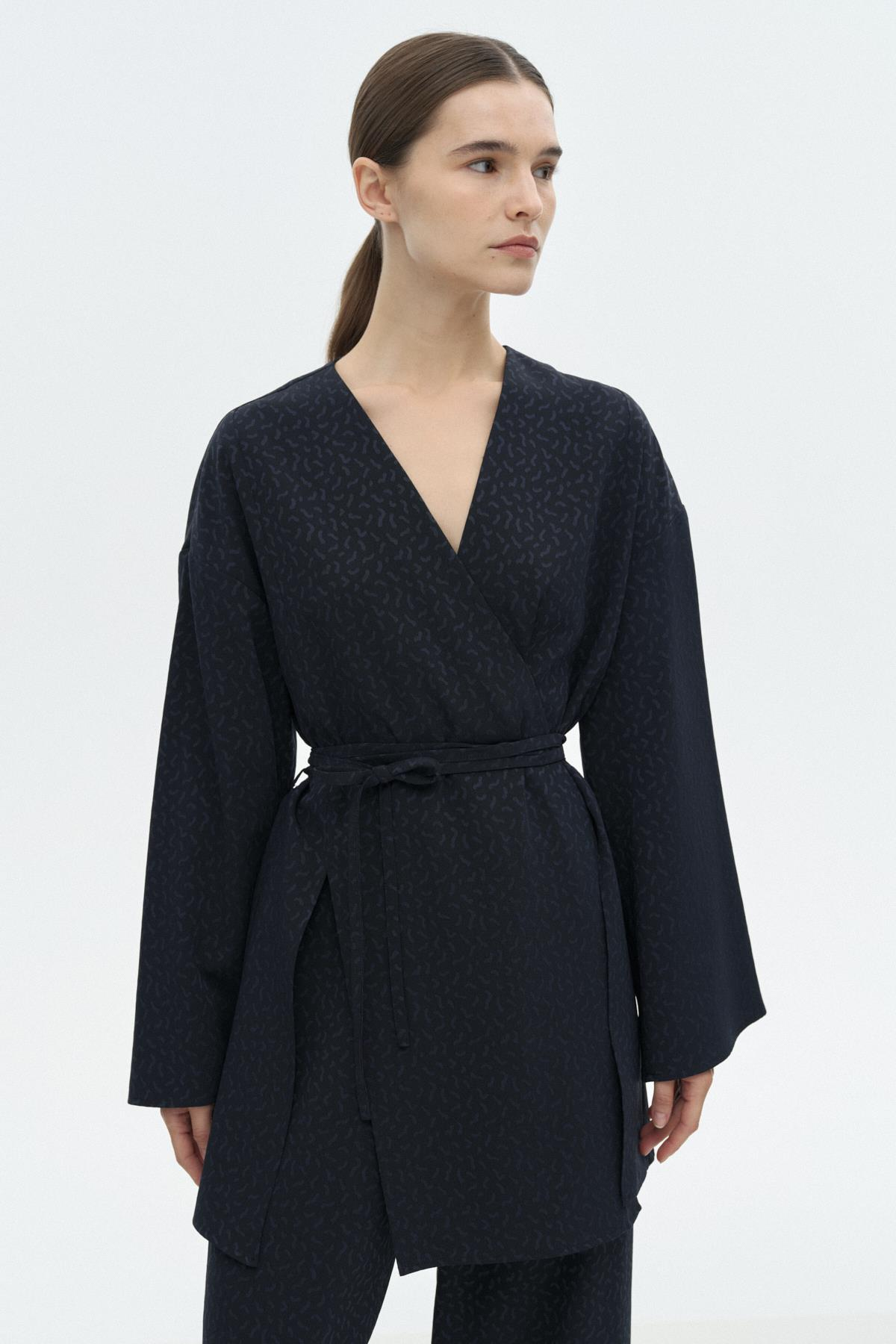 Viskon Kimono Takım LACİVERT{KATEGORİ}