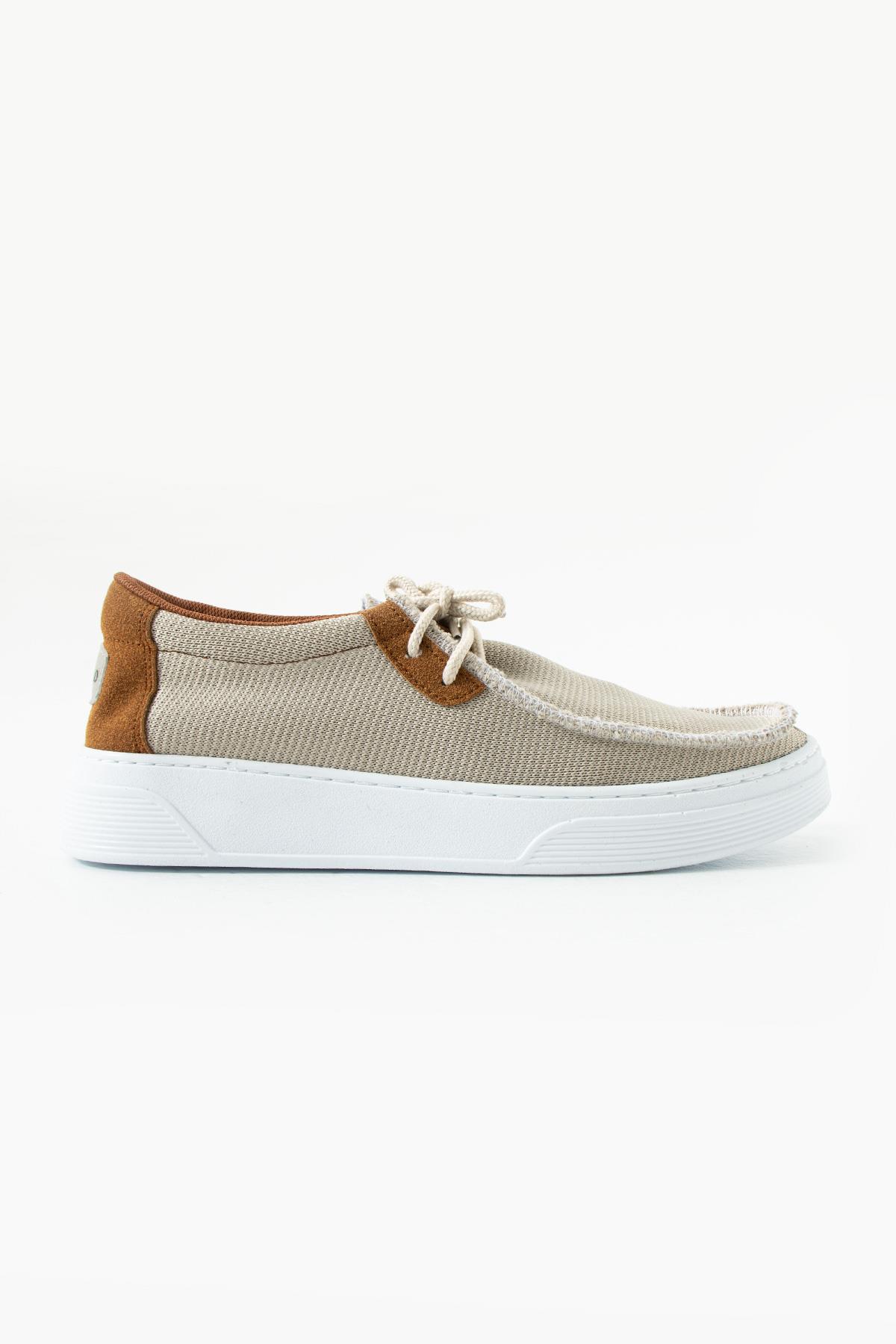 Bej Triko Erkek Loafer