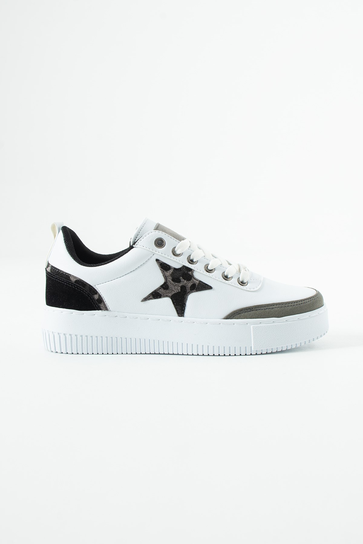 Beyaz Füme Kadın Sneaker