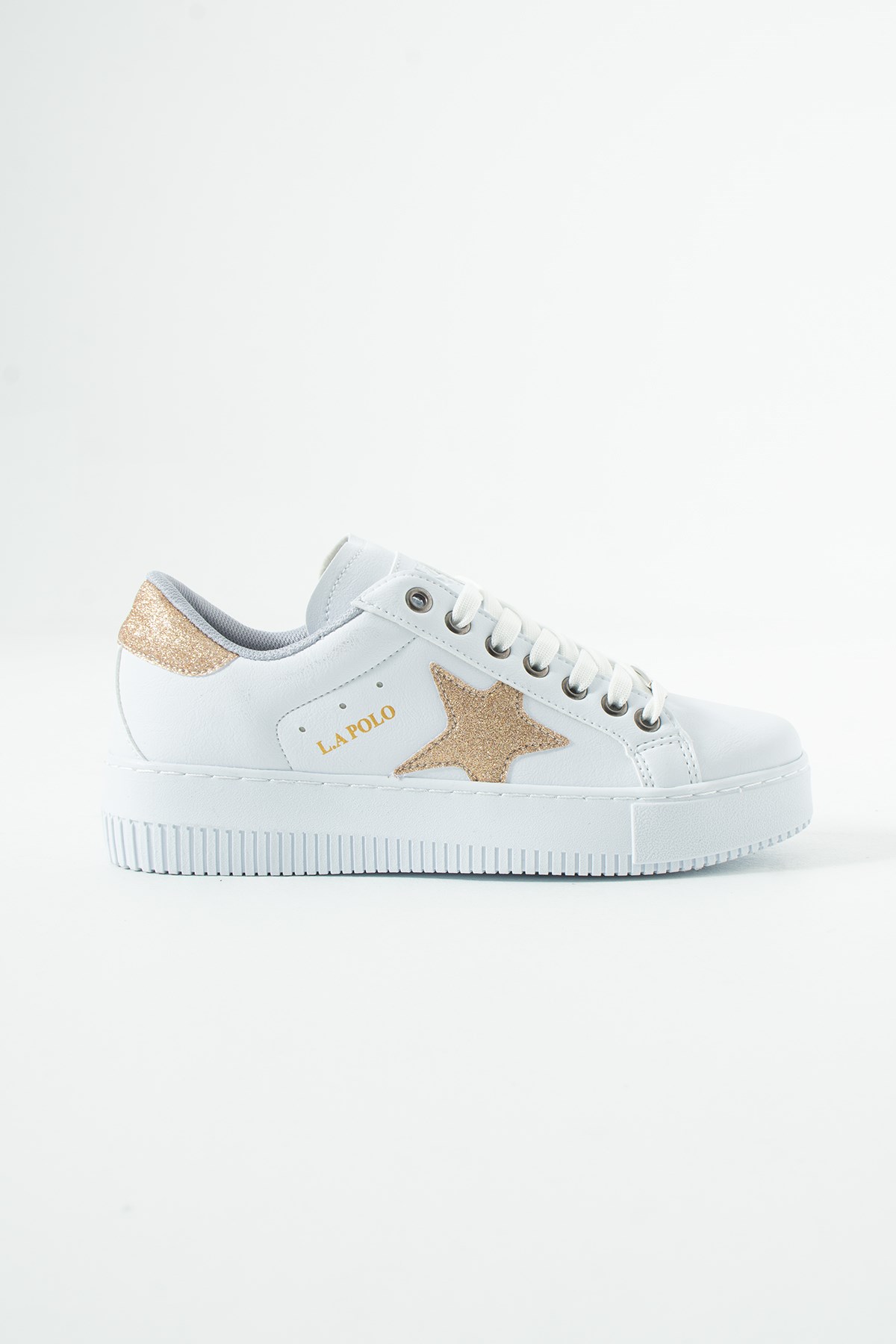 Beyaz Gold Kadın Sneaker