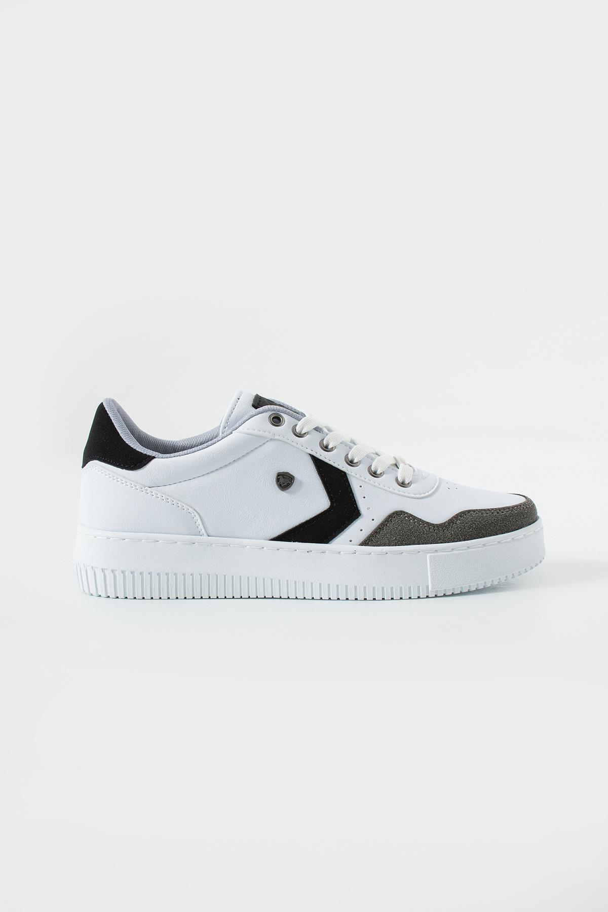 Beyaz Siyah Erkek Sneaker