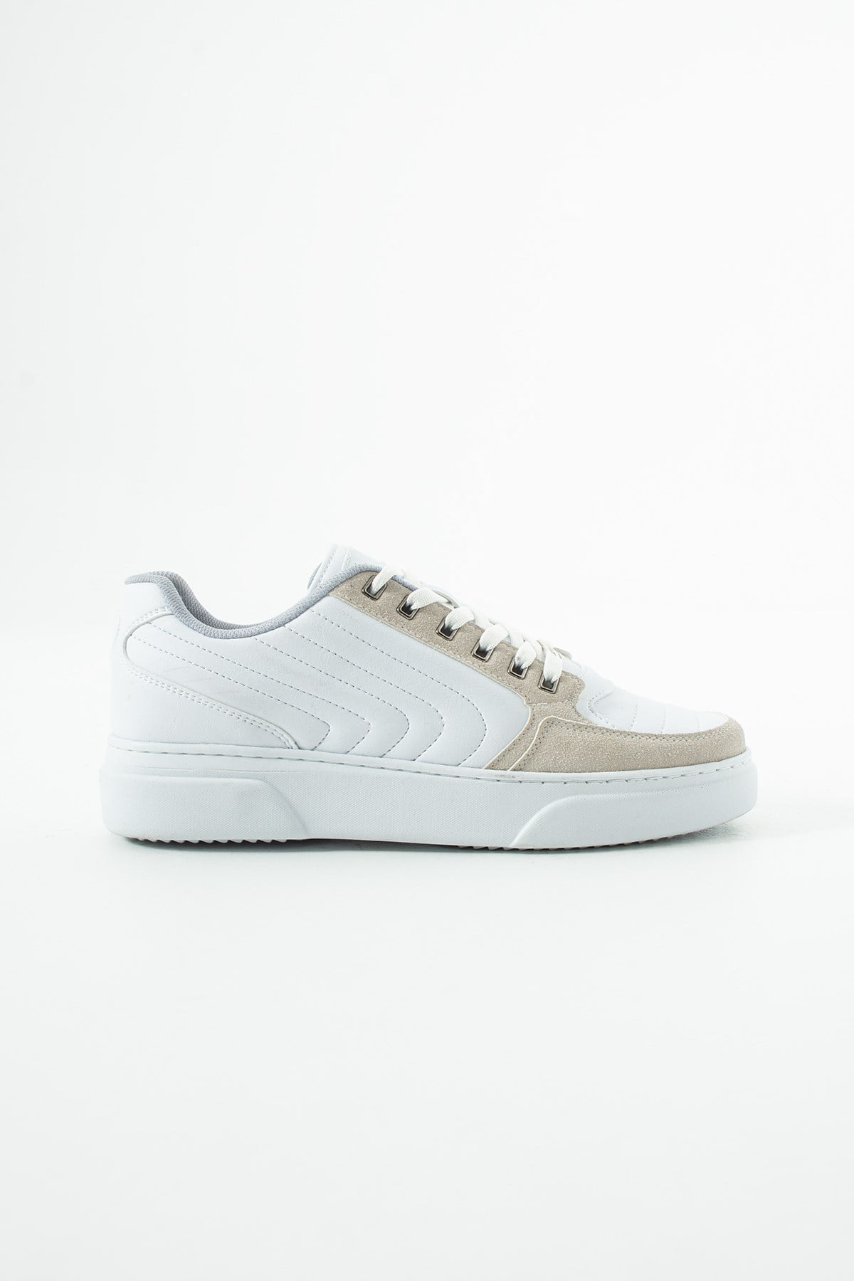 Dikişli Beyaz Buz Erkek Sneaker