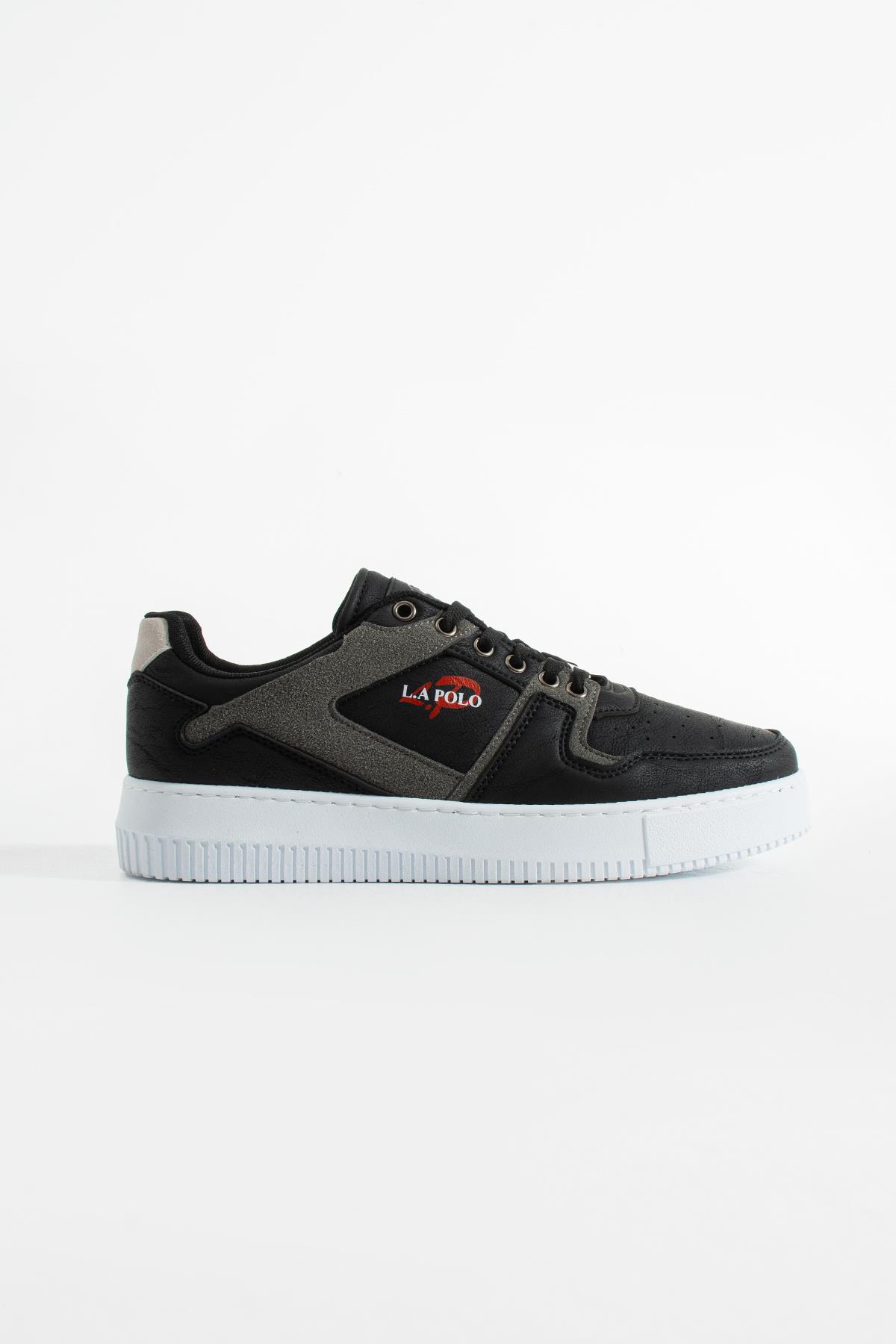 Siyah Füme Renk Kalın Tabanlı Erkek Sneaker