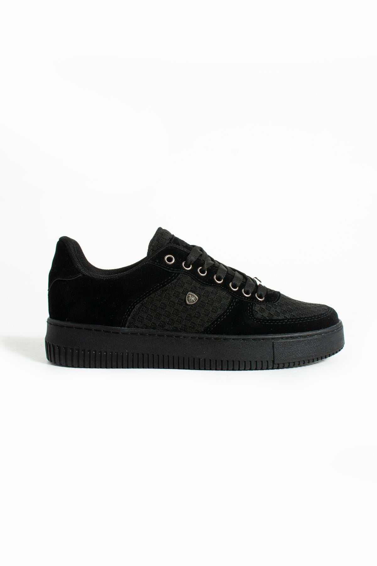 Siyah Renk Nefes Alabilen Kumaş Erkek Sneaker