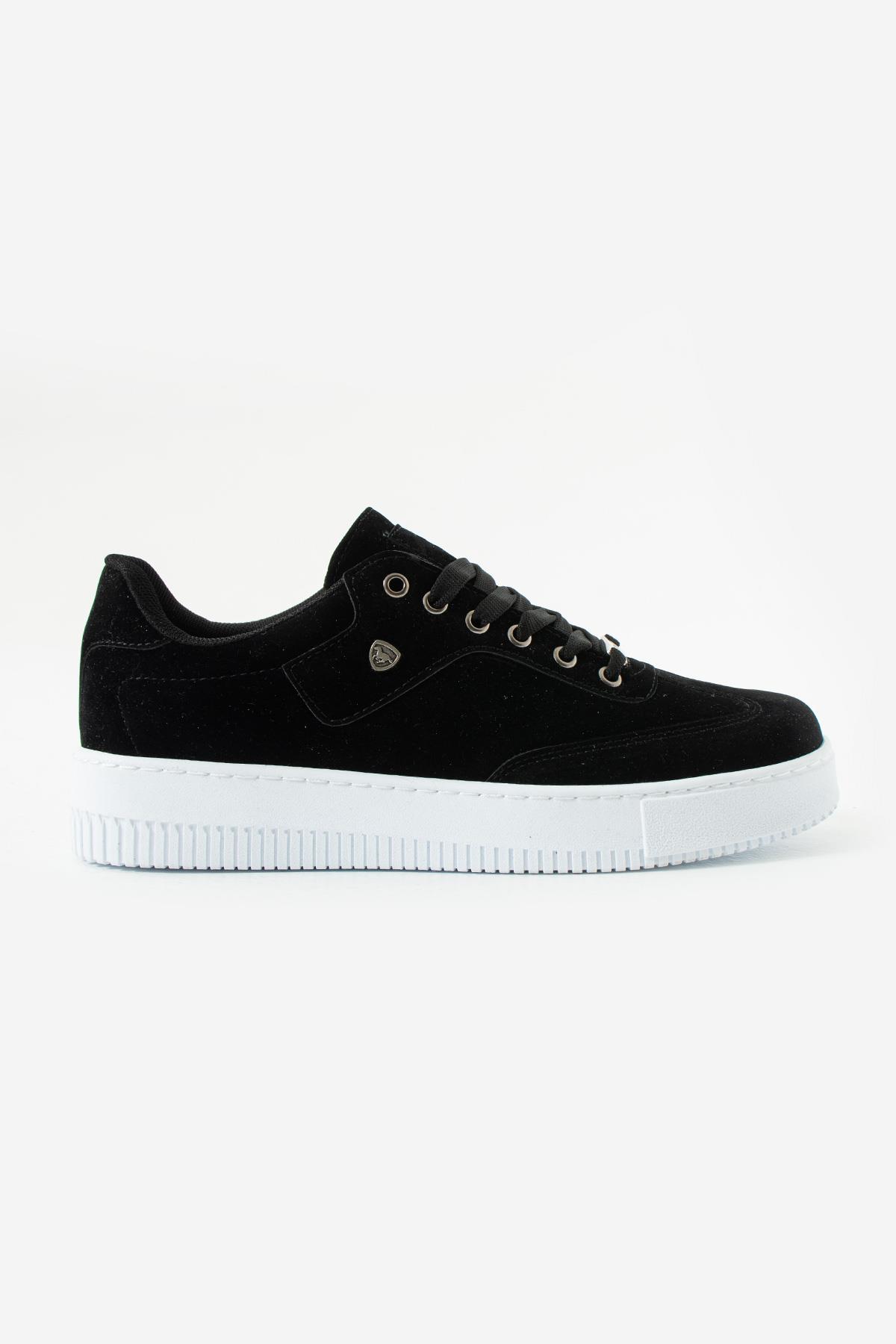 Süet Siyah Beyaz Renk Erkek Sneaker