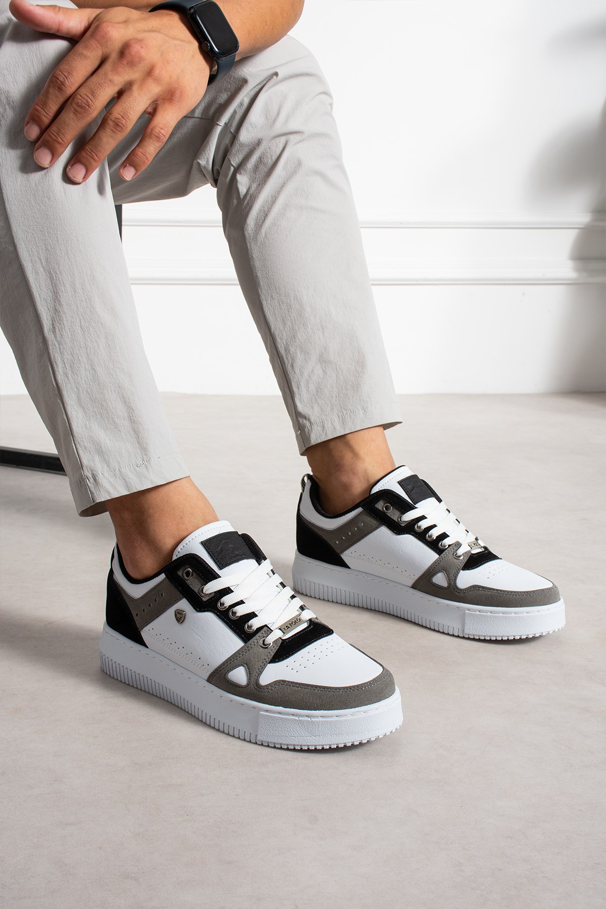  Beyaz Füme Erkek Sneaker