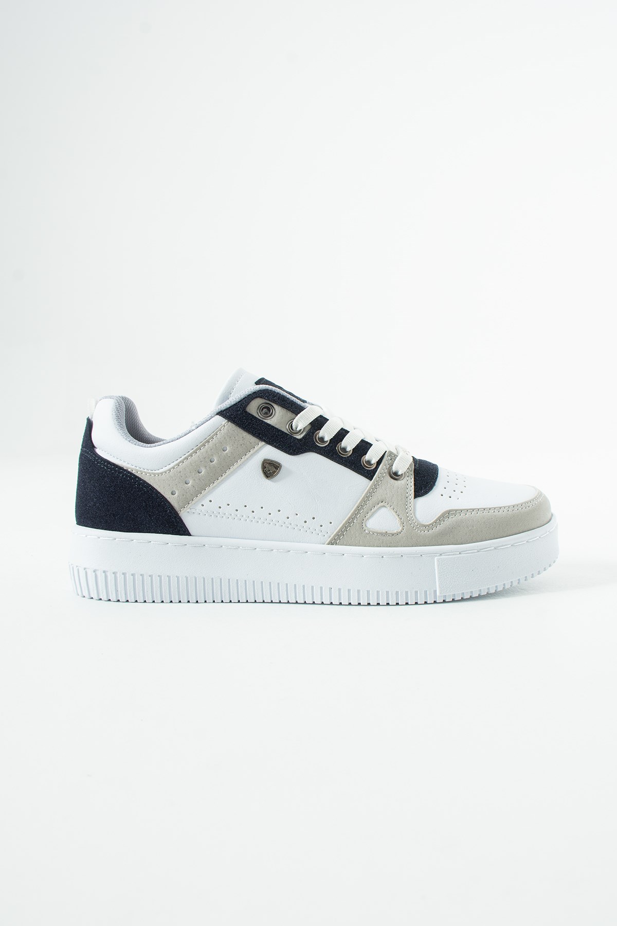  Beyaz Lacivert Erkek Sneaker