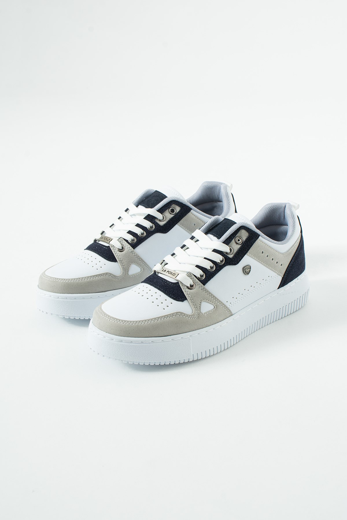  Beyaz Lacivert Erkek Sneaker