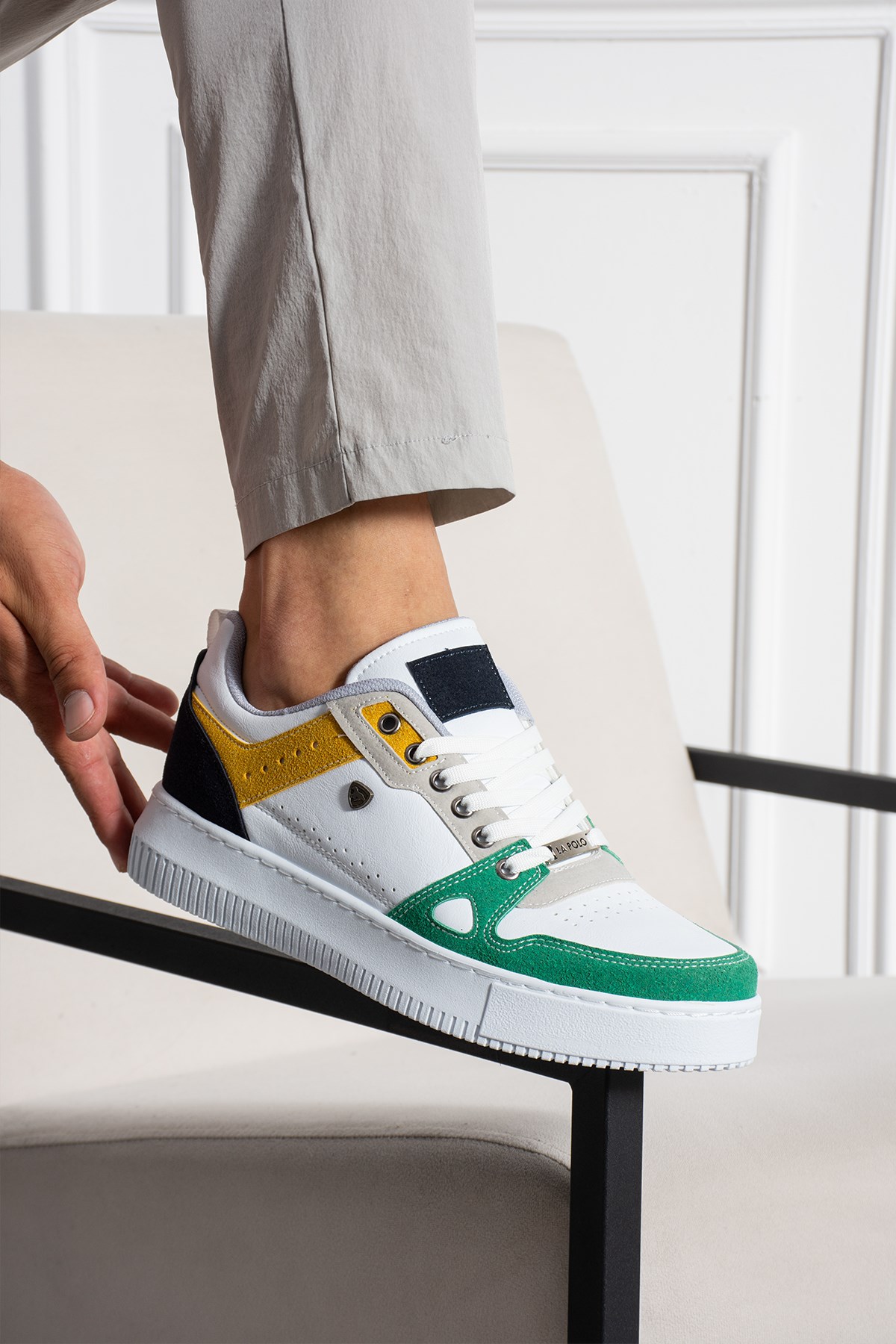  Beyaz Yeşil Erkek Sneaker