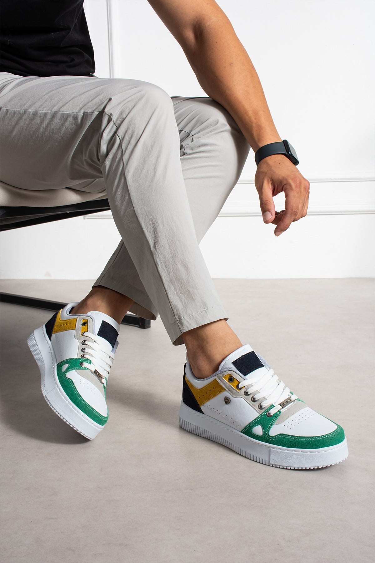  Beyaz Yeşil Erkek Sneaker