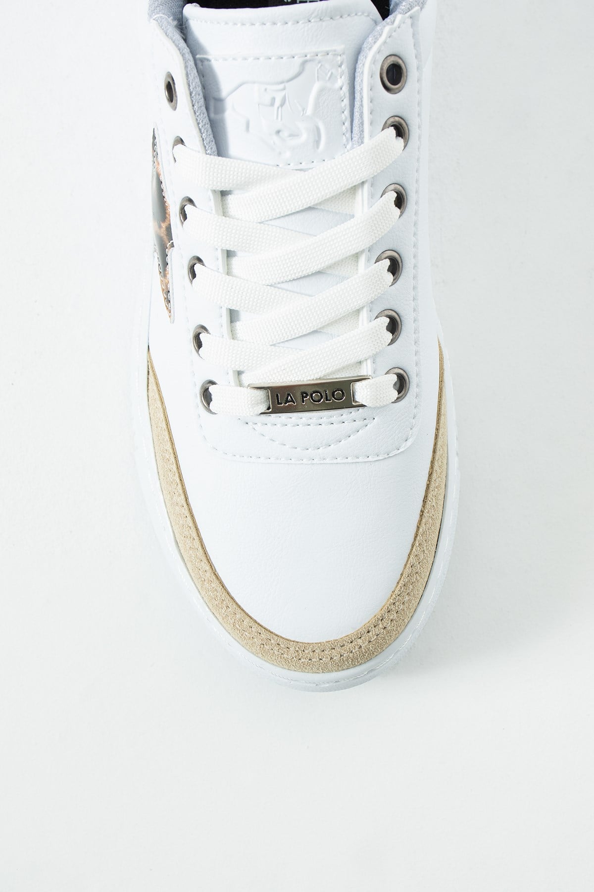 Beyaz Bej Kadın Sneaker