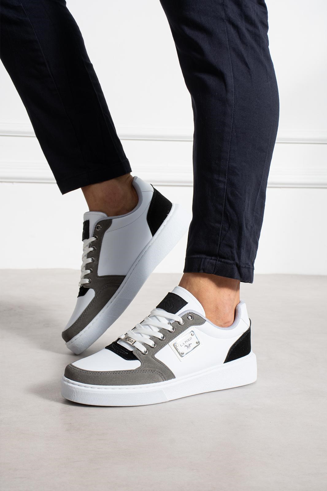 Beyaz Füme Erkek Sneaker
