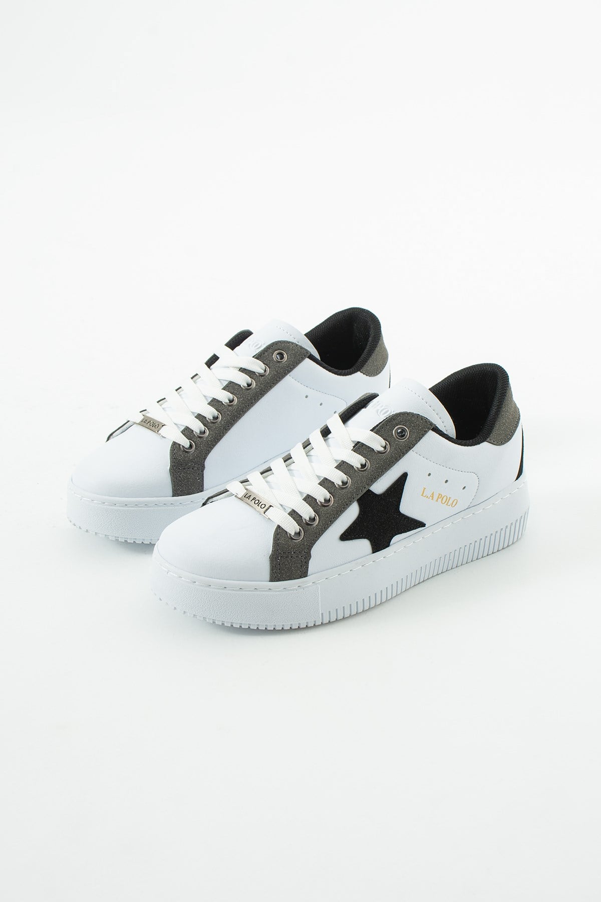 Beyaz Füme Erkek Sneaker