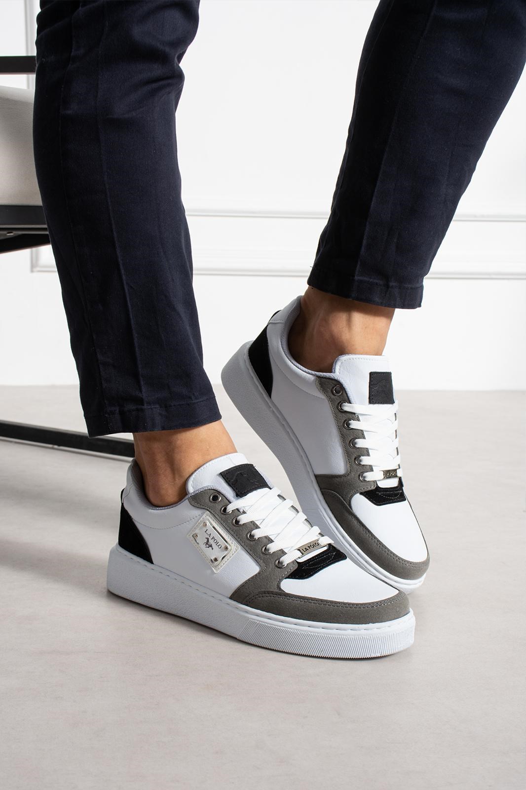 Beyaz Füme Erkek Sneaker
