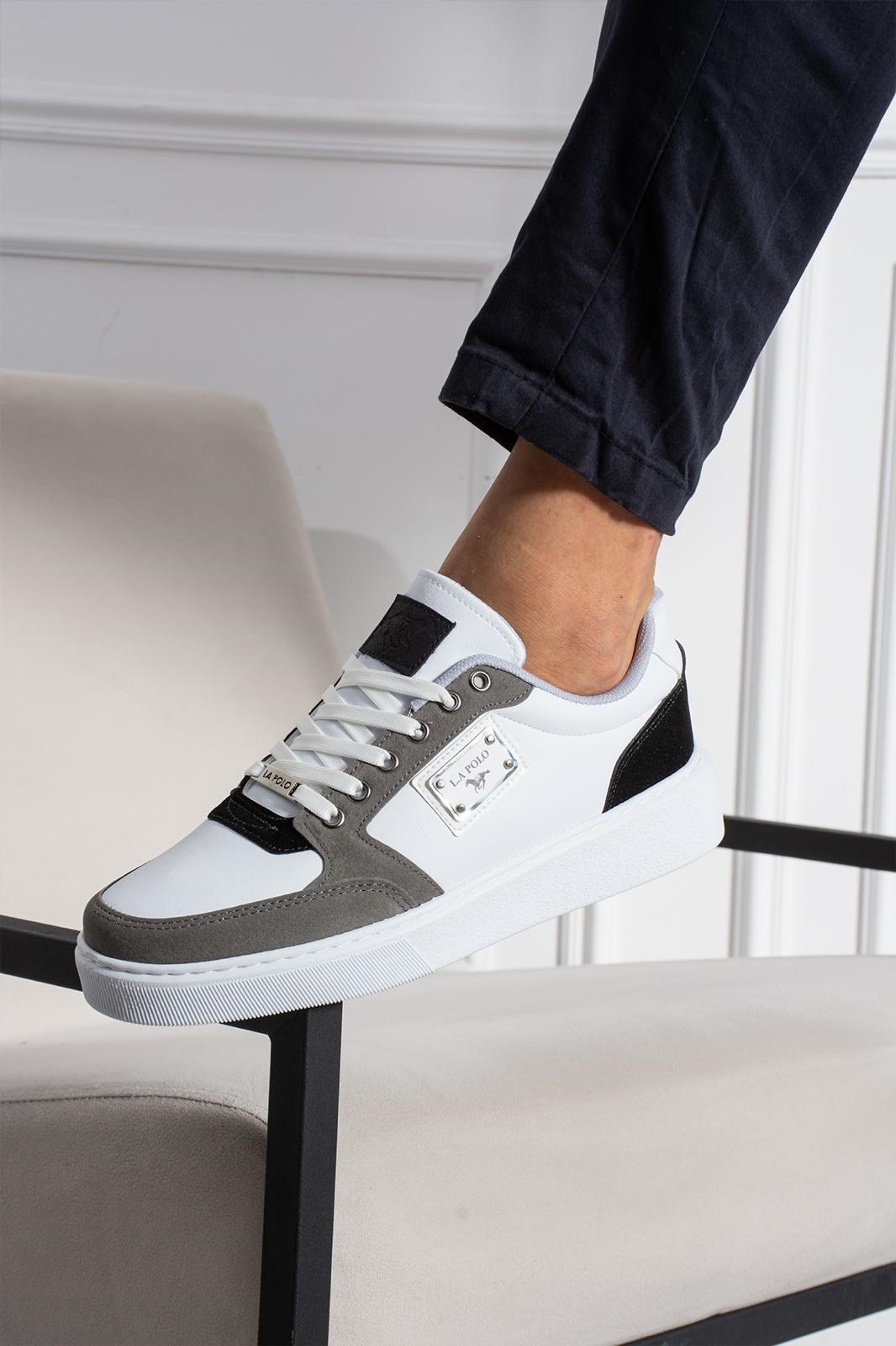Beyaz Füme Erkek Sneaker