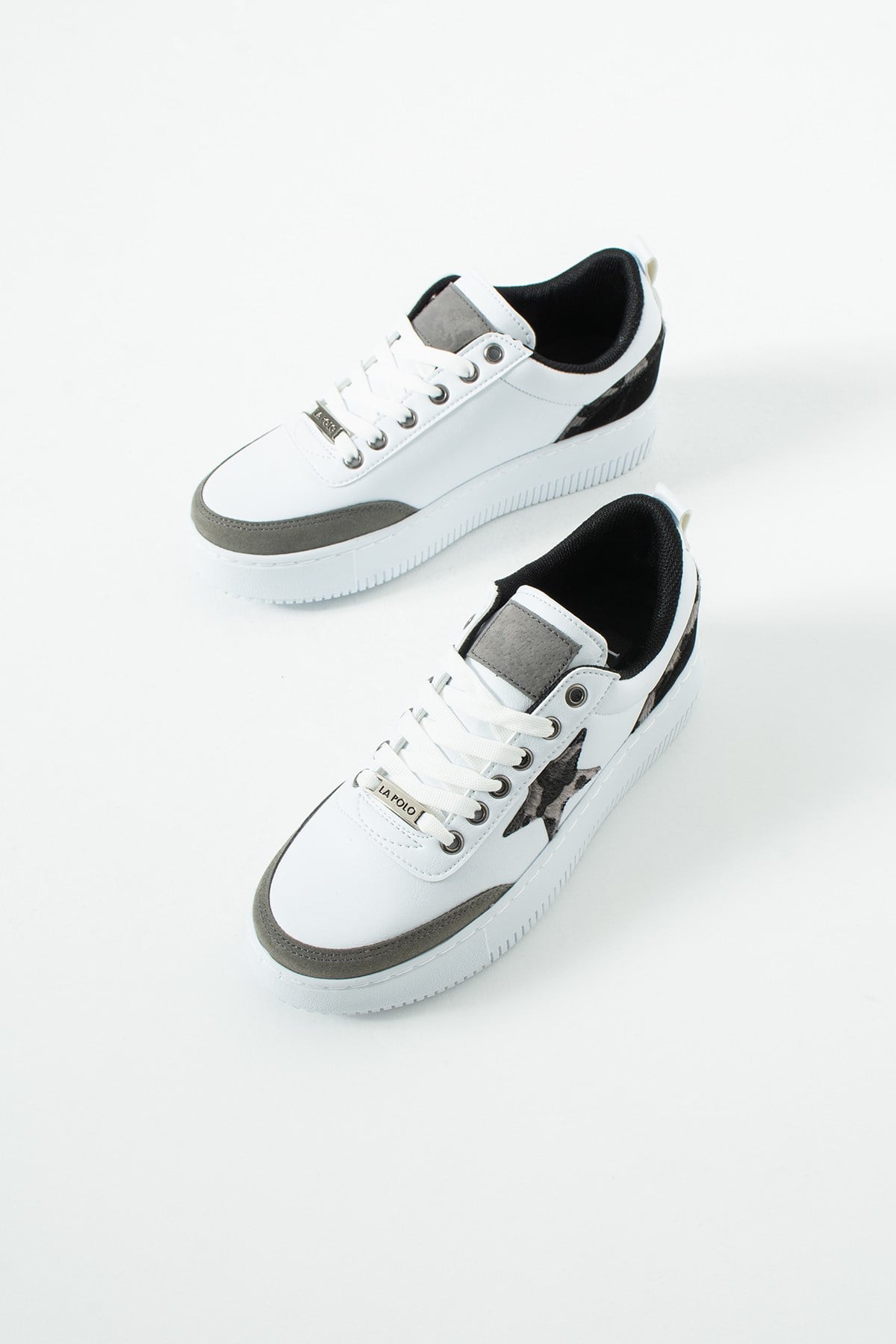 Beyaz Füme Kadın Sneaker