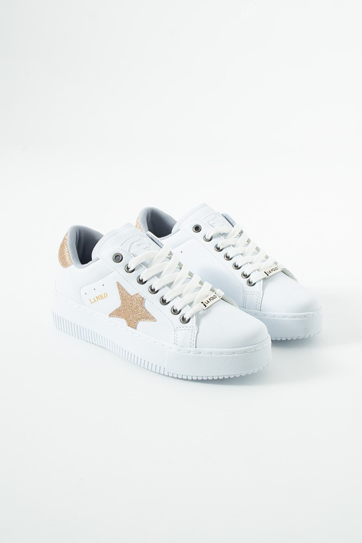 Beyaz Gold Kadın Sneaker