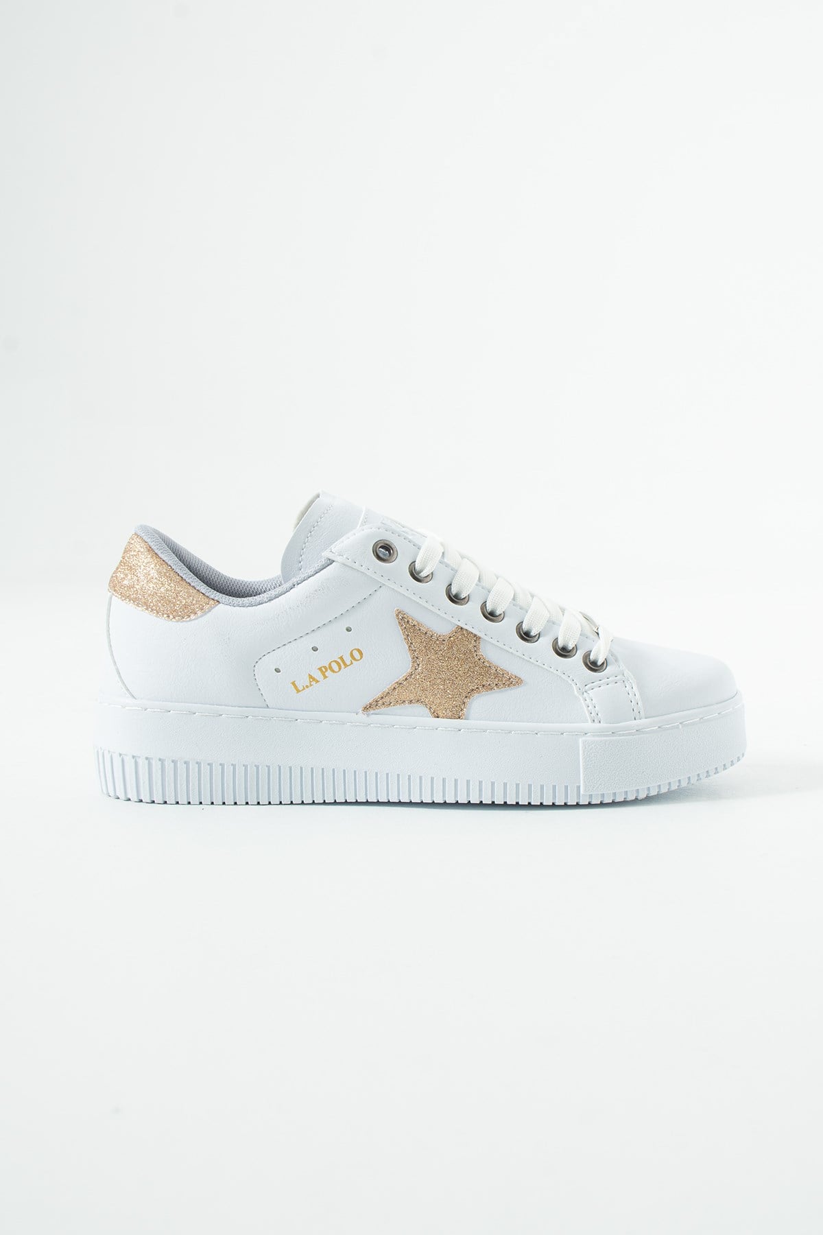 Beyaz Gold Kadın Sneaker