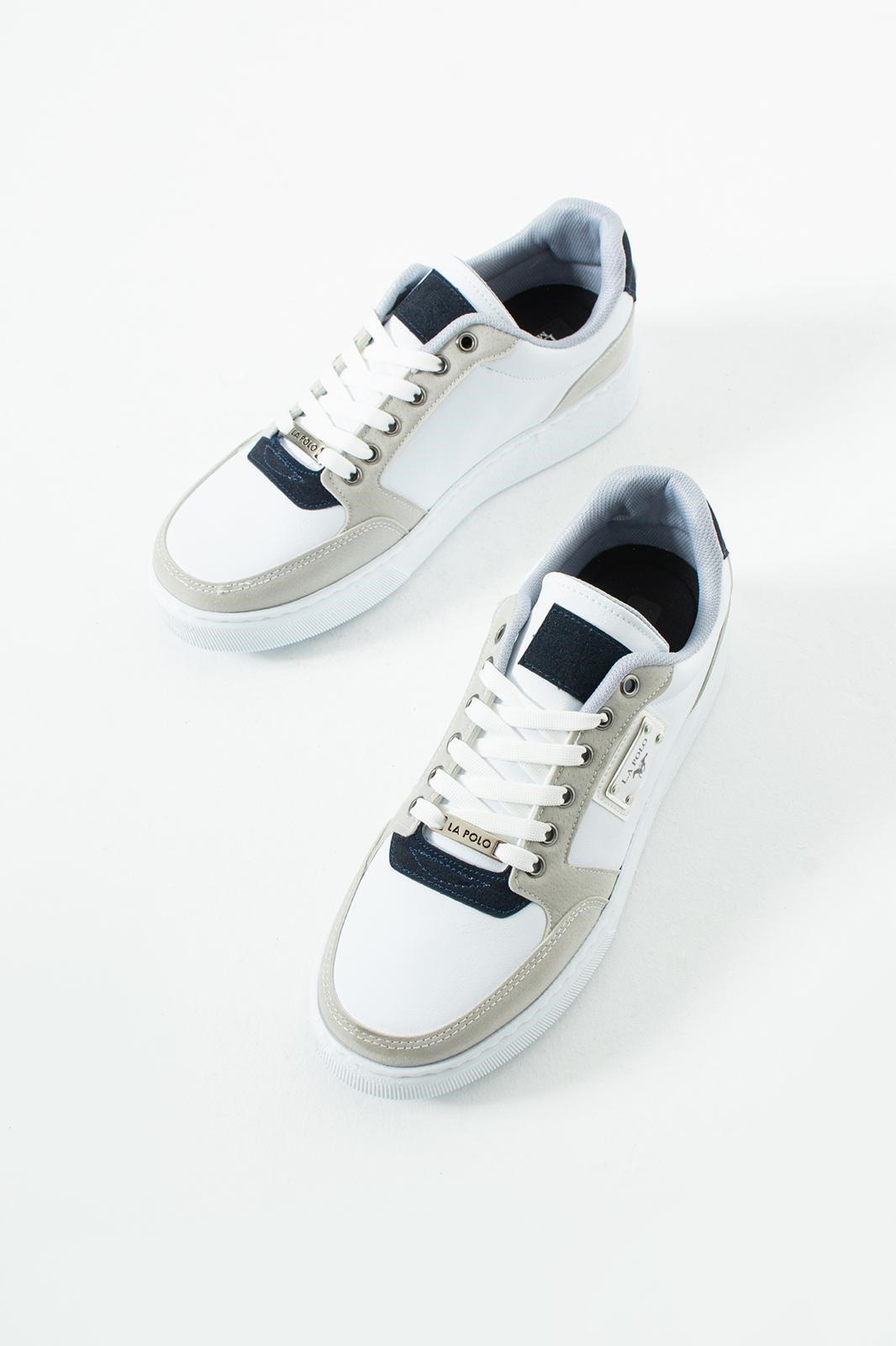 Beyaz Lacivert Erkek Sneaker
