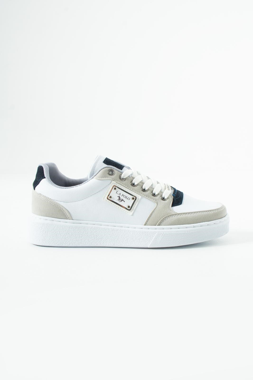 Beyaz Lacivert Erkek Sneaker