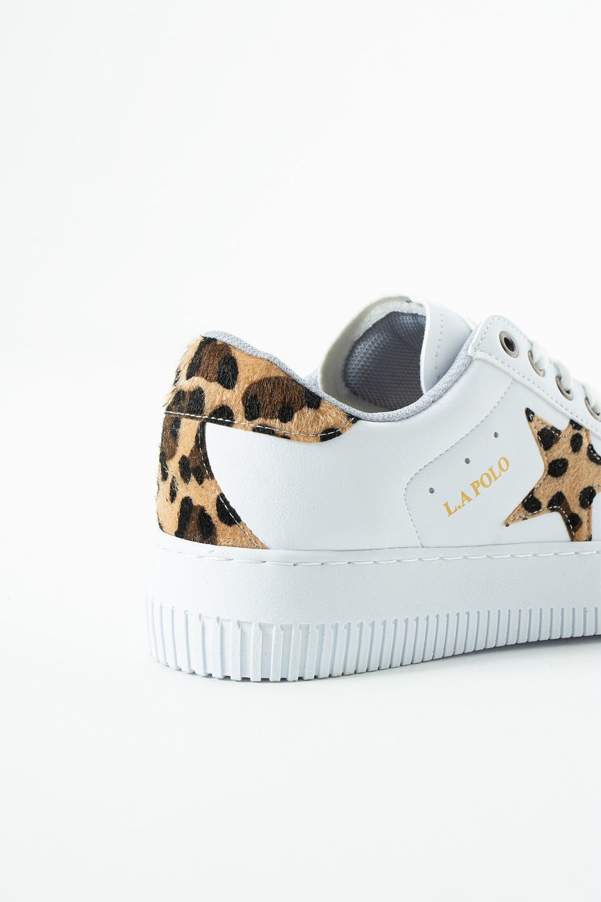 Beyaz Leopar Kadın Sneaker